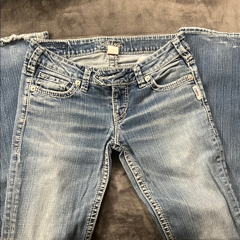 Silver Jeans Light Blue Straight Leg Denim
